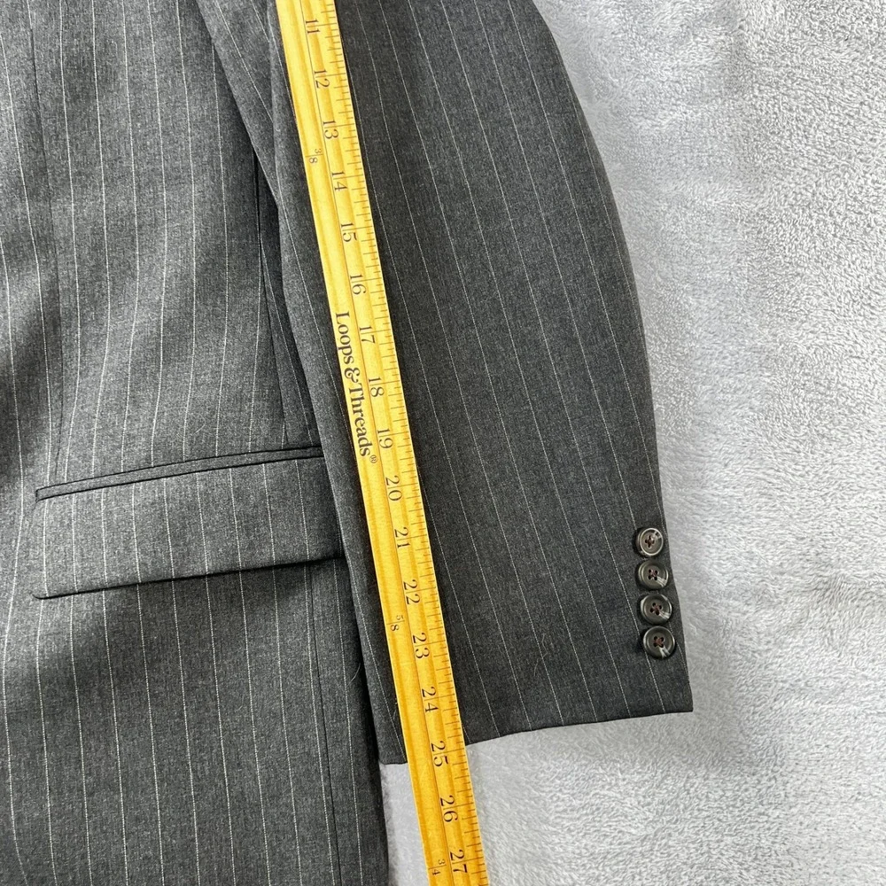 Vintage Lauren Ralph Lauren‎ Men's 46L Pinstripe 100% Wool Blazer Union Canada